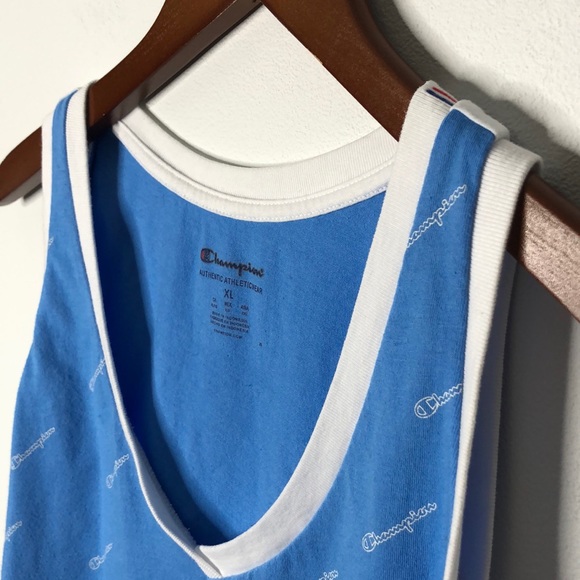 Champion Heritage Ringer Logo V-Neck Tank Top - Picture 4 of 7